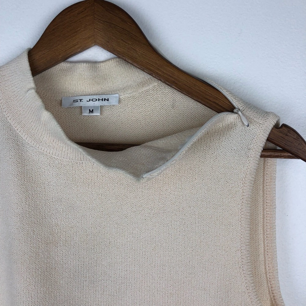 ST JOHN Sleeveless Tank Sweater and Cardigan Set - Picture 13 of 16